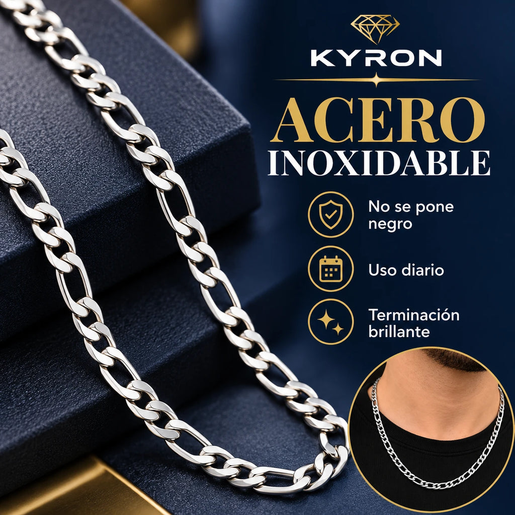 Cadena Fígaro de Acero Inoxidable 1,8 mm 55 cm